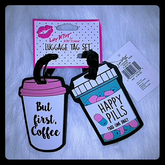 betsey johnson luggage tag